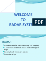 Welcome TO Radar Systems