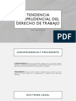 Tendencia Jurisprudencial Del Derecho de Trabajo