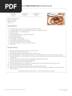 Beef Morcon Recipe: Ingredients