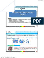 Cours de Mecanique Des Fluides Et Hydraulique Chapitre Proprietes Des Fluides ENSP 2019 2020 Adolphe Kimbonguila