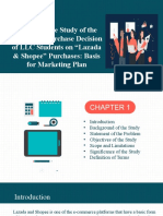 A Descriptive Study of The Factors On Purchase Decision of LLC Students On "Lazada & Shopee" Purchases: Basis For Marketing Plan