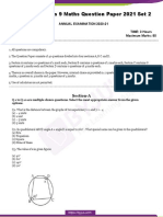 CBSE Sample Paper For Class 9 Maths 2021 Set 2