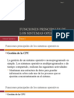 Funciones Principales de Los Sistemas Operativos