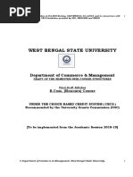 West Bengal State University: Department of Commerce & Management