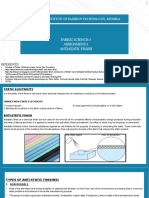 Fabric Science-3 Assignment-1 Anti-Static Finish: National Institute of Fashion Technology, Mumbai