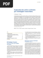 Exploration Des Artères Cérébrales Par Echodoppler Transcranien