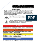 User Manual Smart-UPS On-Line Src1Ki, Src2Ki, Src1Ki-Ar, Src2Ki-Ar