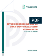 IT PP 01-022019 - Estudio Hidrogeológico - Cerro Chilco