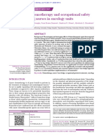 Knowledge of Chemotherapy and Occupational Safety Measures Among Nurses in Oncology Units