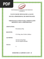 Protocolo Clinico - Cementacion Definitiva