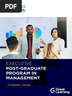 Executive: Post-Graduate Program in Management