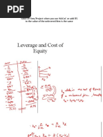 Leverage and Cost of Equity