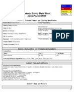 MSDS Alpha Pinene