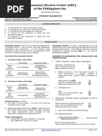 Accountancy Review Center (ARC) of The Philippines Inc.: Student Handouts