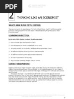 Thinking Like An Economist: What'S New in The Fifth Edition