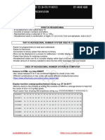 GCSE CS (2210) / IGCSE CS (0478) P1 NOTES Chapter 1.1: Data Representation 1.1.2 Hexadecimal