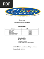 Report On Customer Satisafaction On Aarong