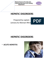 Hepatic Disorders: Prepared by Captain: Jumana AL-Momani RN - MSN