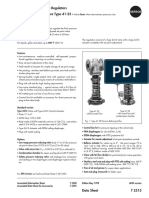 Self-Operated Pressure Regulators Pressure Reducing Valve Type 41-23