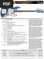 American Vintage '64 Jazz Bass®: Part # Description UPC Code