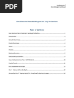 New Business Plan of Detergent and Soap Production