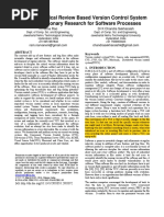 A Methodological Review Based Version Control System With Evolutionary Research For Software Processes