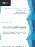 Negociación y Resolucion de Conflictos