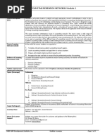 Accounting Research Methods: Module 1