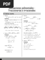 Álgebra - Inecuaciones Polinomiales, Fraccionarias e Irracionales