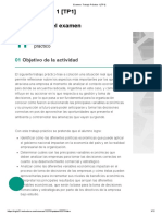 Trabajo Práctico 1 (TP1) Instrucciones Del Examen: Objetivo de La Actividad