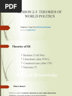 Lesson 2-3 Theories of Globalization