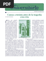 Canoa A 30 Años de La Tragedia