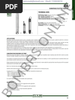 Submersible Electric Pumps 6": Technical Data