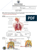 Breathe In: Write Your Answer On These Activity Sheet