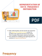 Representation of Data - Frequency Distribution