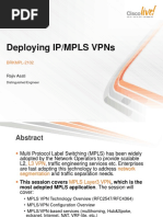 Deploying IP MPLS VPNs