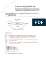 File Encryption and Decryption Using PBE