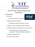 CSE 2031 Principles of Database Management System Lab Assessment - 2