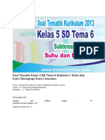 Soal Thema 6 Klas 5 Sub 1