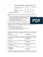 Framework On Philippine Standards On Auditing (PSA 120) : A Yes Yes Yes Yes