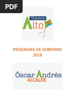 Propuesta Programa Gobierno - OSCAR ANDRES SANCHEZ ALVAREZ - Venecia - Antioquia - 2020-2023