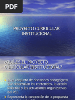 Proyecto Curricular Institucional