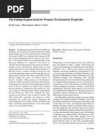 The Faking Orgasm Scale For Women: Psychometric Properties