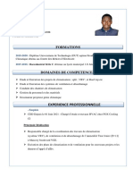 CV Technicien Boro Soumaila