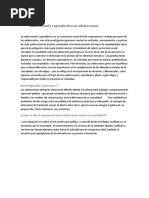 Salud Sexual y Reproductiva en Adolescentes