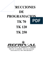 Instrucciones de Programacion Control Cabina Sh-200