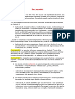 Base Imponible, Debito Fiscal, Credito Fiscal y Mecanismo de Prorrateo