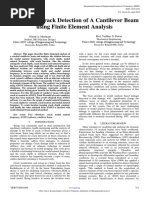 Analysis of Crack Detection of A Cantilever Beam Using Finite Element Analysis IJERTV4IS041005