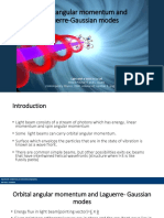 Orbital Angular Momentum and Laguerre-Gaussian