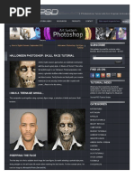 Halloween Photoshop - Skull Face Tutorial